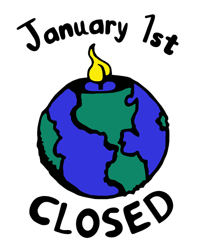 CLOSED artwork January 1st